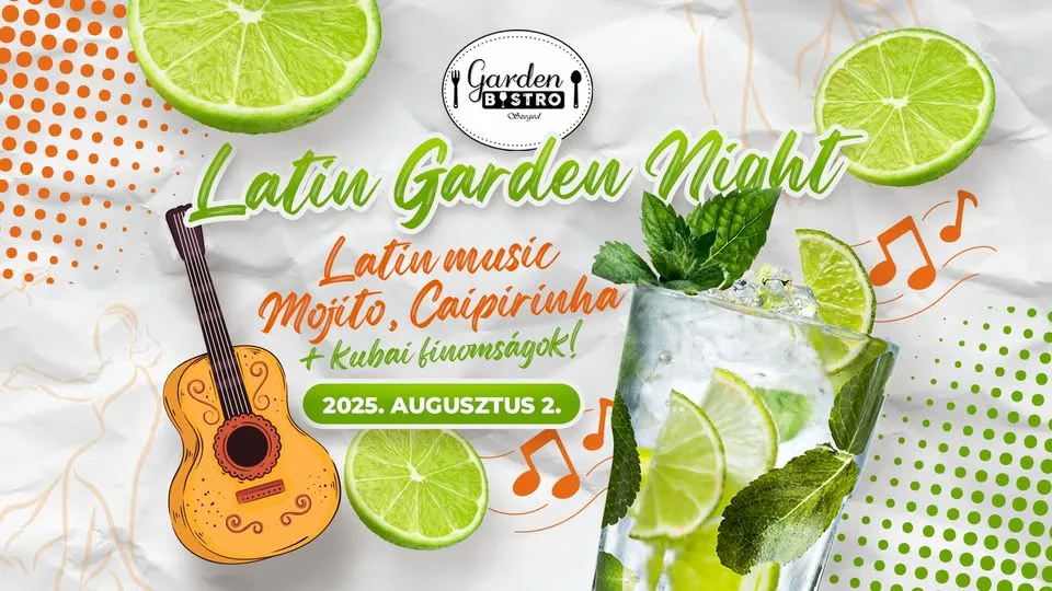 Latinska gardenska noć u baštenskom bistrou